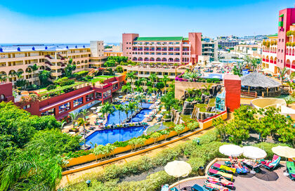 4-stjernede Hotel Best Jacaranda i Costa Adeje på Tenerife, som tilbyder seks forskellige pools.