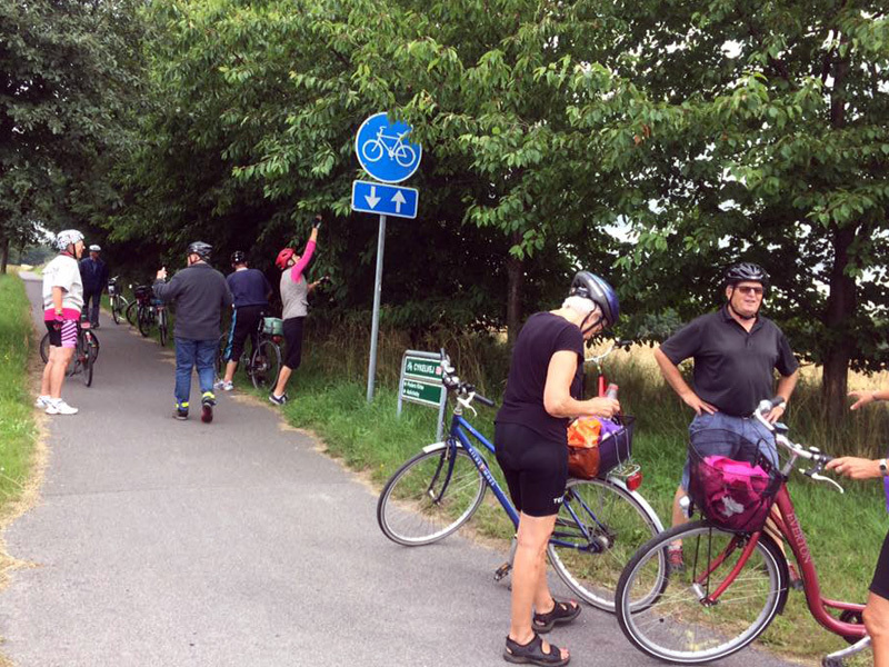 18. juli 2018. Cykelgruppe Nexø på tur.