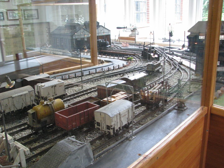 Jernbanetog på museet