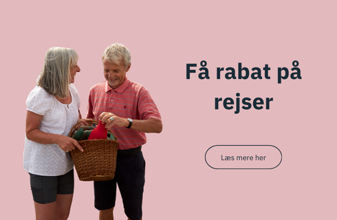 Få rabat på dine rejser som medlem af Ældre Sagen