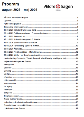 Læs lokalbladet for Ældre Sagen lokalafdeling Grenaa
