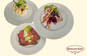 Tre forskellige smørrebrød som serveres hos Biersted Kro.