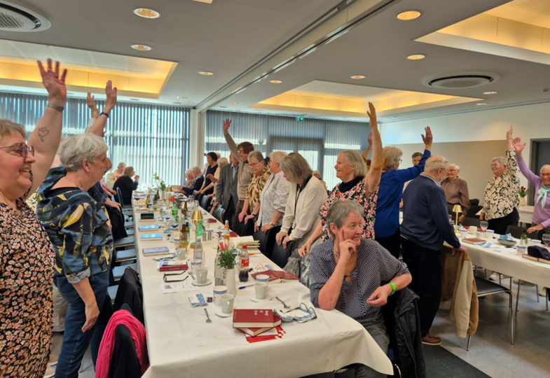 Nogle fysiske aktiviteter var indlagt i arrangementet
