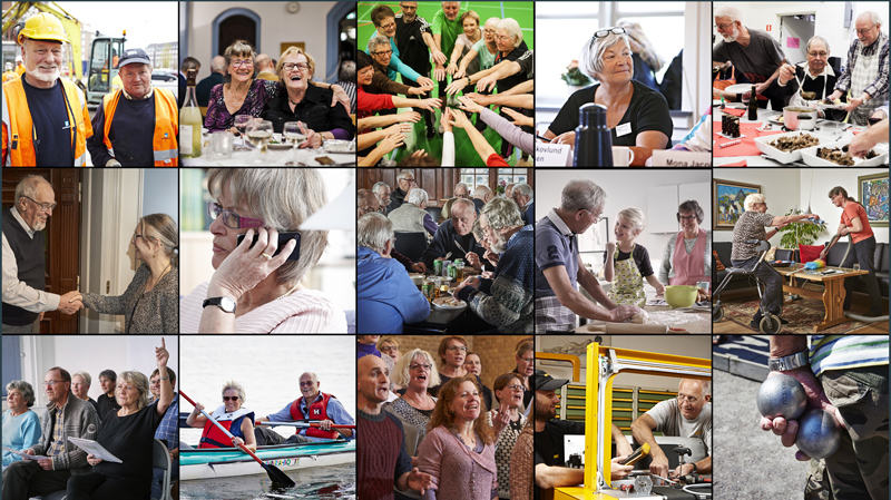 Collage med  eksempler fra Billedbanken