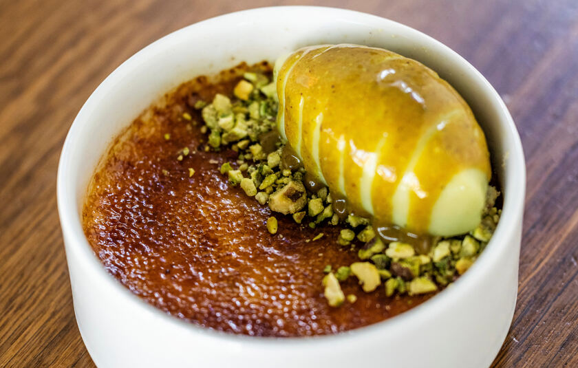 Créme Brulée fra Hotel Svanens restaurant i Billund