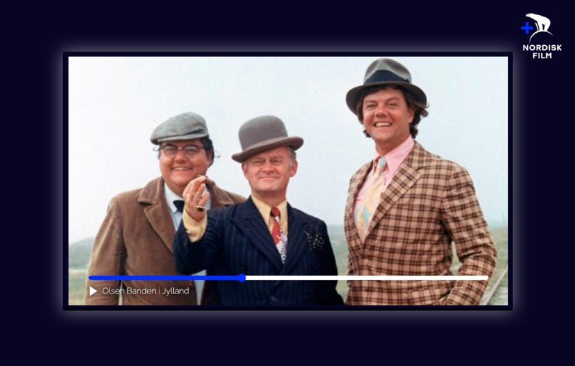 Filmen "Olsen Banden i Jylland" vist på tv med Nordisk Film+
