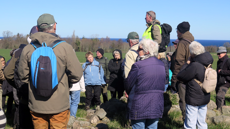 Fra Glad Motions vandretur 7. april 2026 til Gyldensåen. Turen startede i Bølshavn Havn. Foto: Benedikte Ogareck Hansen, Ældre Sagen Bornholm