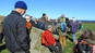Fra Glad Motions vandretur 7. april 2026 til Gyldensåen. Turen startede i Bølshavn Havn. Foto: Benedikte Ogareck Hansen, Ældre Sagen Bornholm