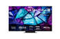 Et Philips Ambilight 4K QLED-TV med indbygget Ambilight-baggrundslys og Quantum Dot-teknologi.