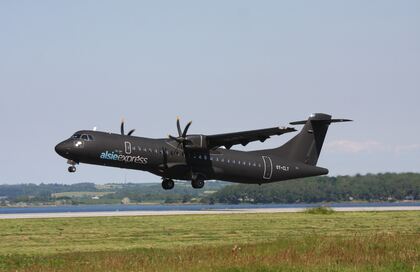 Flyvemaskine AlsieEspress fra Sønderborg til Bornholm