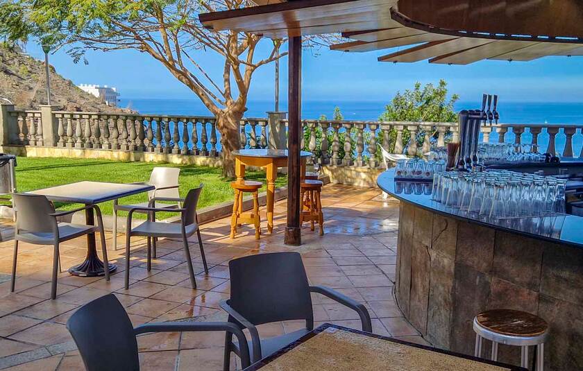 Havudsigt fra Chatur Palmera Mar-hotellet på Gran Canaria.
