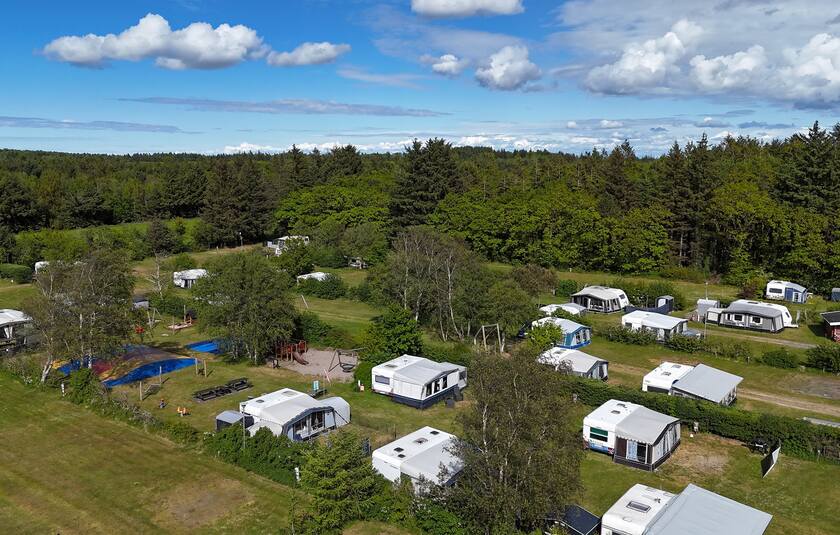Pladsopdeling på Bygholm Camping