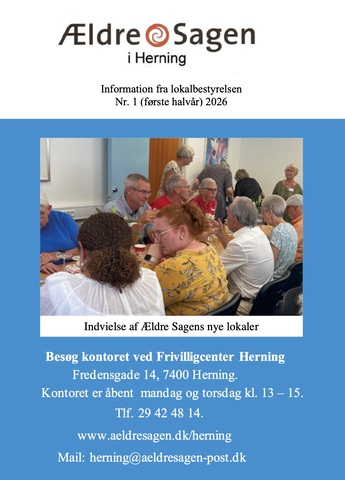 Læs det lokale blad fra Ældre Sagen lokalafdeling Herning