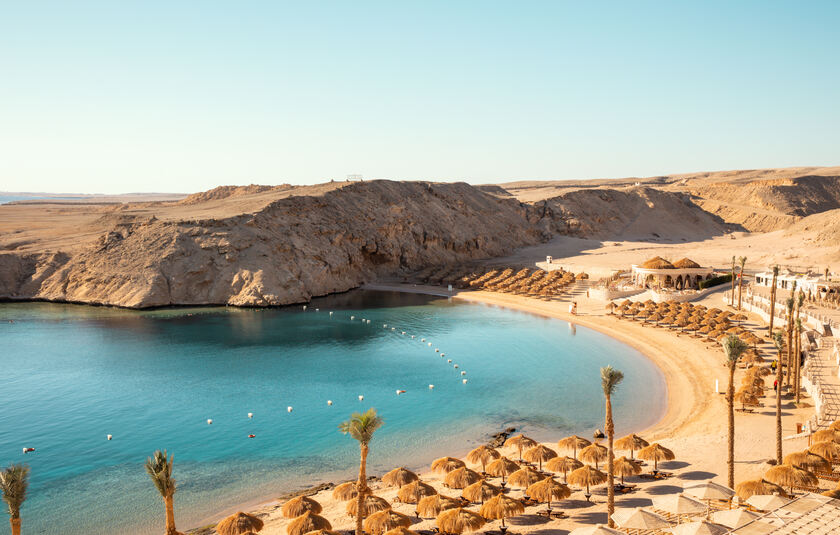 Siva Golden Bay Makadi beliggende ved Makadi-bugten syd for Hurghada i Egypten.