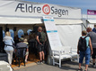 Debat i Ældre Sagen Bornholms telt ved Folkemødet 2022 i Allinge (foto: Jens Aagesen).