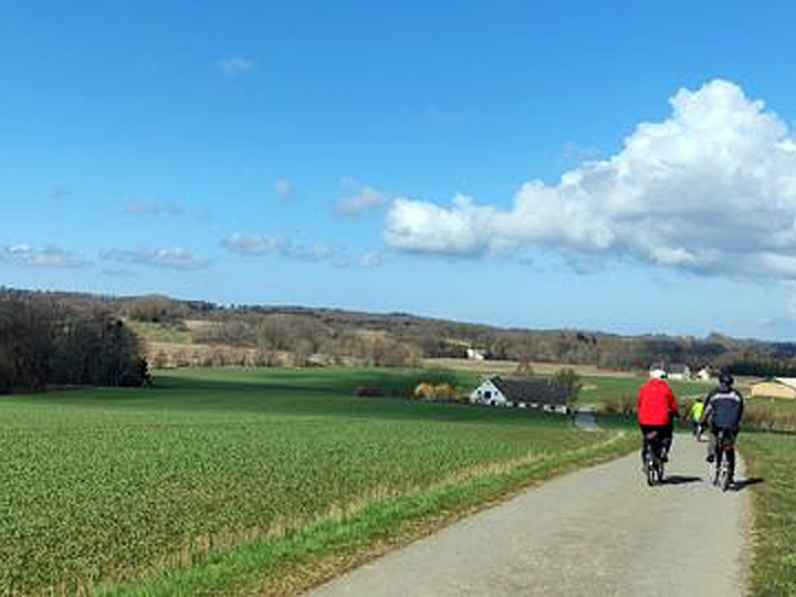 12. april 2023. Cykelgruppe Klemensker på tur (foto: Aksel Sonne)