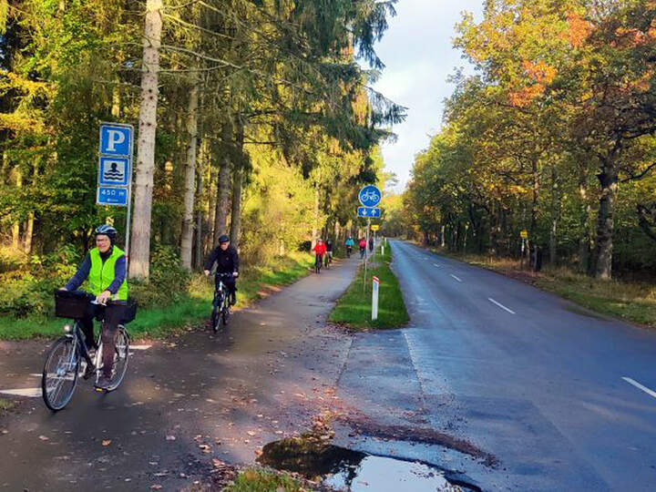 26. oktober 2022. Cykelgruppe Klemensker på tur (foto: Aksel Sonne)