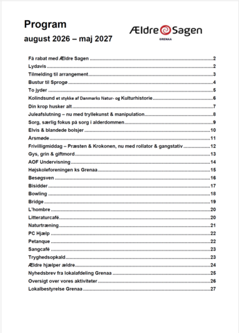 Læs lokalbladet for Ældre Sagen lokalafdeling Grenaa